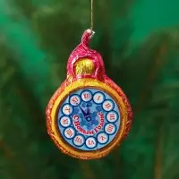 Шоколадная фигурка новогодняя на нитке «Часики», МИКС, 13 г