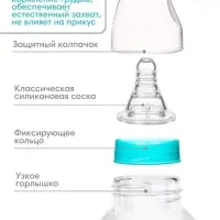 Соска на бутылочку M&B &laquo;Anti-colic&raquo;, антиколиковая, классическое горло, от 3 мес., средний поток, 2 шт.