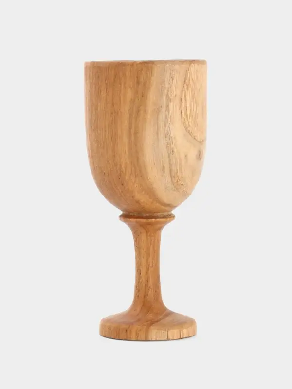 Бокал, 8&times;8&times;18 см, тиковое дерево