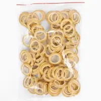 Лента  декоративная, 4 мм&times; 4 м, цвет золотой, набор 100 штук