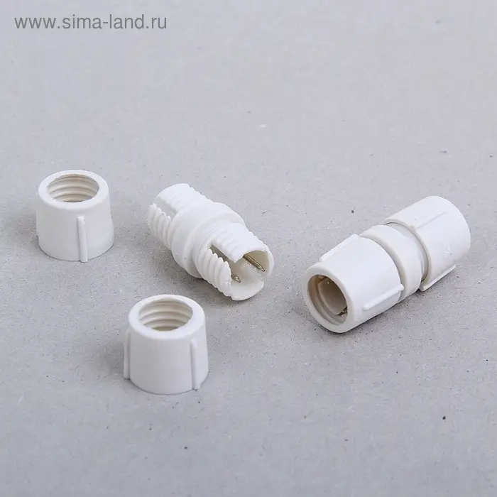 Прямой коннектор Luazon Lighting для светового шнура 11 мм, 2-pin