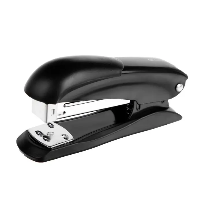 Степлер № 24/6, 26/6, Lamark Ulrich, встроенный антистеплер, индикатор скоб, до 20 листов, металлический корпус, чёрный