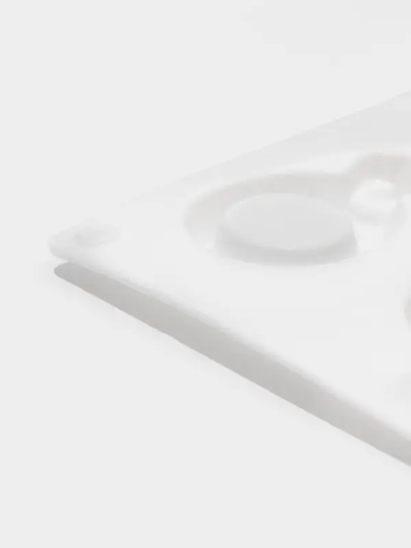 Форма для шоколада Доляна &laquo;Колечки&raquo;, силикон, 27.9&times;16.1&times;1 см, белая