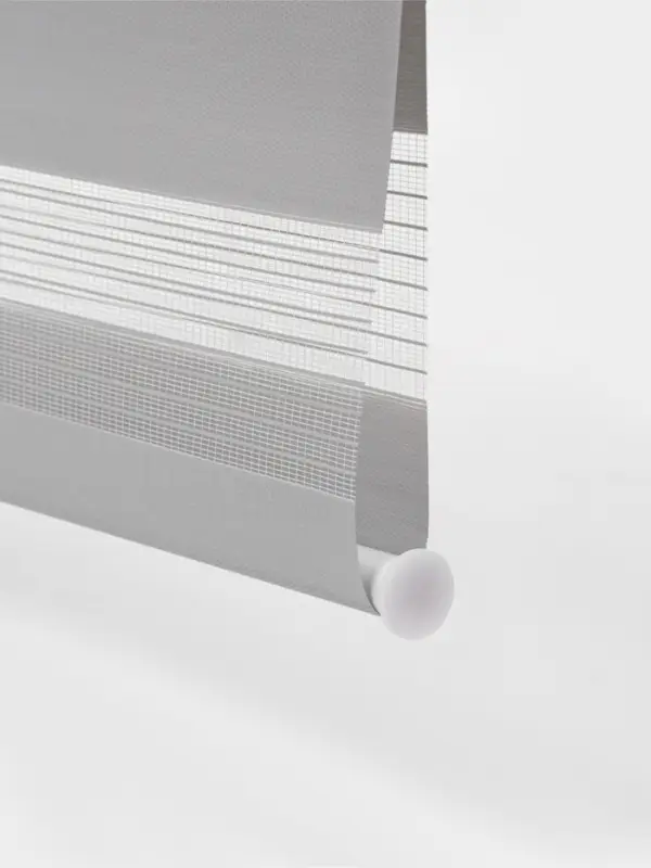 Штора рулонная 60&times;160 см &laquo;День и Ночь&raquo;, по полотну 56&times;160 см, цвет стальной