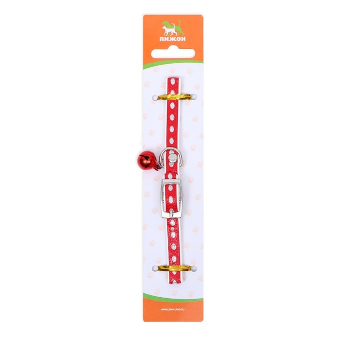 Ошейник из искусственной кожи с блестками, 32 х 1 см, микс цветов Ошейник из искусственной кожи с блестками, 32 х 1 см, микс цветов