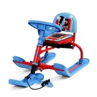 Снегокат &laquo;Twiny 1+&raquo; sportcar, со спинкой, голубой, красный, TW1+/SC Nika Kids