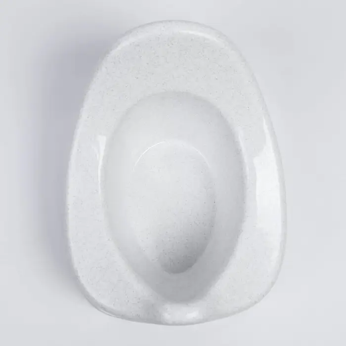 Горшок детский, белый мрамор