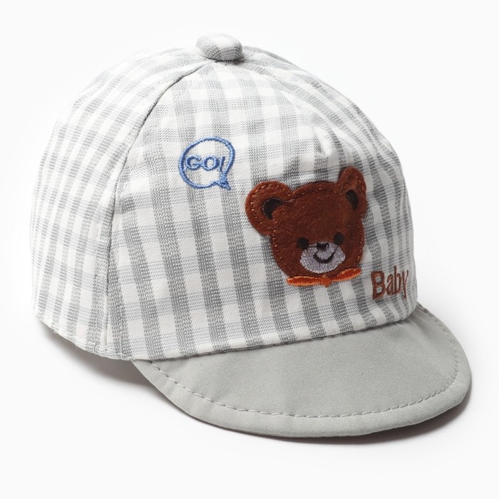 Кепка детская MINAKU Кепка детская MINAKU "Baby" серый, р-р 48