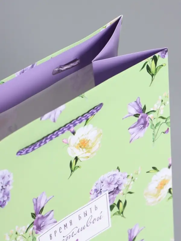 Пакет подарочный "Нежный штрих" ламинированный 18 х 22,3 х 10 см