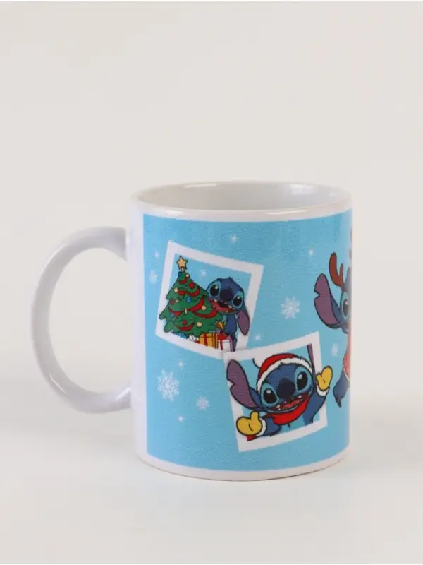 Кружка новогодняя сублимация 320 мл, Стич Кружка новогодняя сублимация 320 мл, Стич