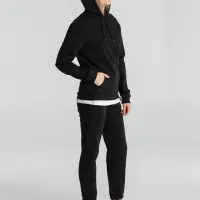 Толстовка с капюшоном унисекс Hoodie, черная, размер XS