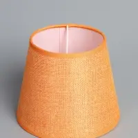 Абажур BayerLux &laquo;Кантри. Рогожка&raquo;, E27 или E14, цвет апельсин, 16&times;16&times;13 см