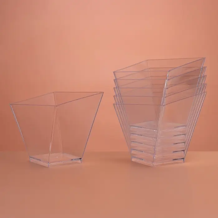 Форма пластиковая одноразовая для фуршета «Сапфир», 100 мл, прозрачная