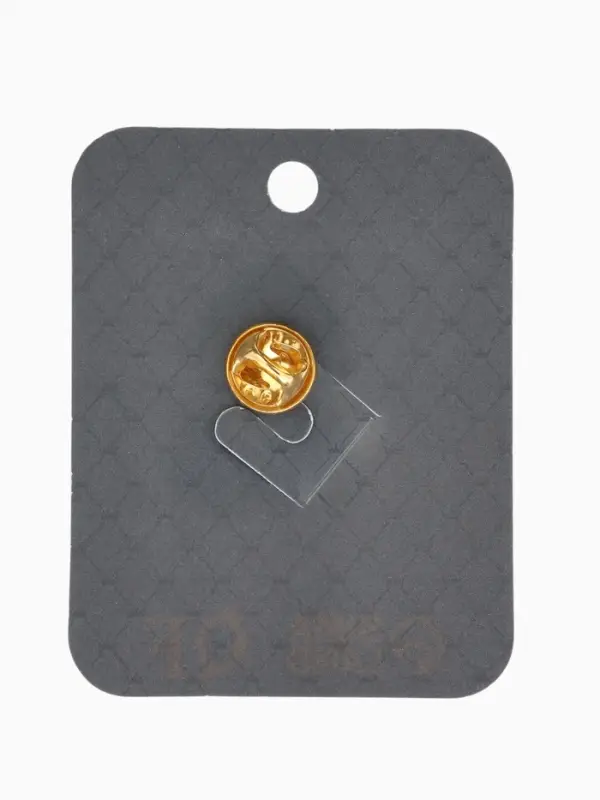 Значок"Русская красавица" в косынке, цветной в золоте