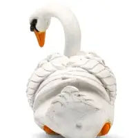 Садовая фигура из полистоуна &laquo;Лебедь&raquo;, 40&times;37&times;25 см