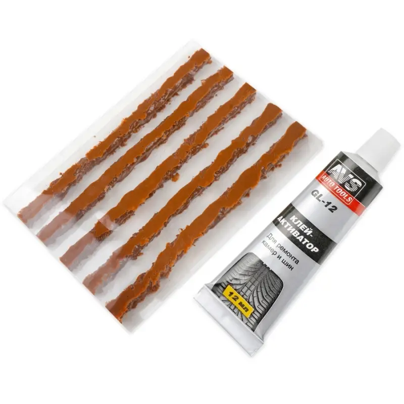 Набор для ремонта шин AVS RK-605 (клей, 5 жгутов)