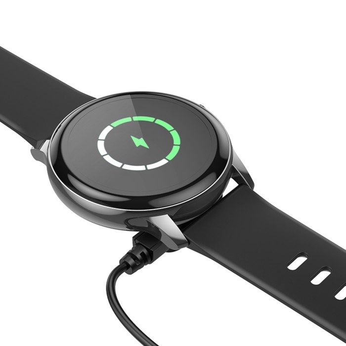 Кабель для зарядки смарт-часов Hoco Y10, 60 см, черный Кабель для зарядки смарт-часов Hoco Y10, 60 см, черный