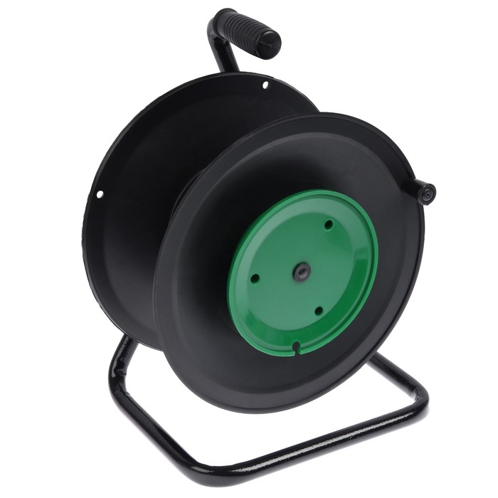 Катушка без розеток, для намотки удлинителя для газонокосилки IP20, 16 А, УХЛ2, зеленая Катушка без розеток, для намотки удлинителя для газонокосилки IP20, 16 А, УХЛ2, зеленая