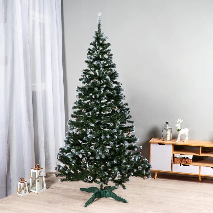 Ёлка искусственная Ёлка искусственная "Таёжная" элитная ( с серебряными шишками) 220 см