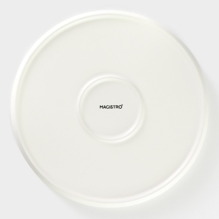 Тарелка фарфоровая десертная Magistro «Лунный океан», d=22 см