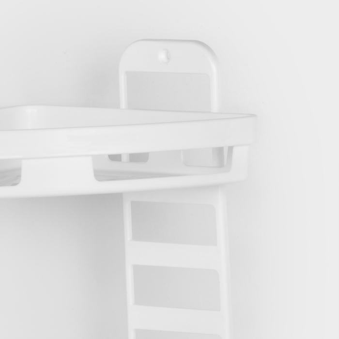 Полка угловая «Трансформер», 25×18×58 см, цвет белый Полка угловая «Трансформер», 25×18×58 см, цвет белый