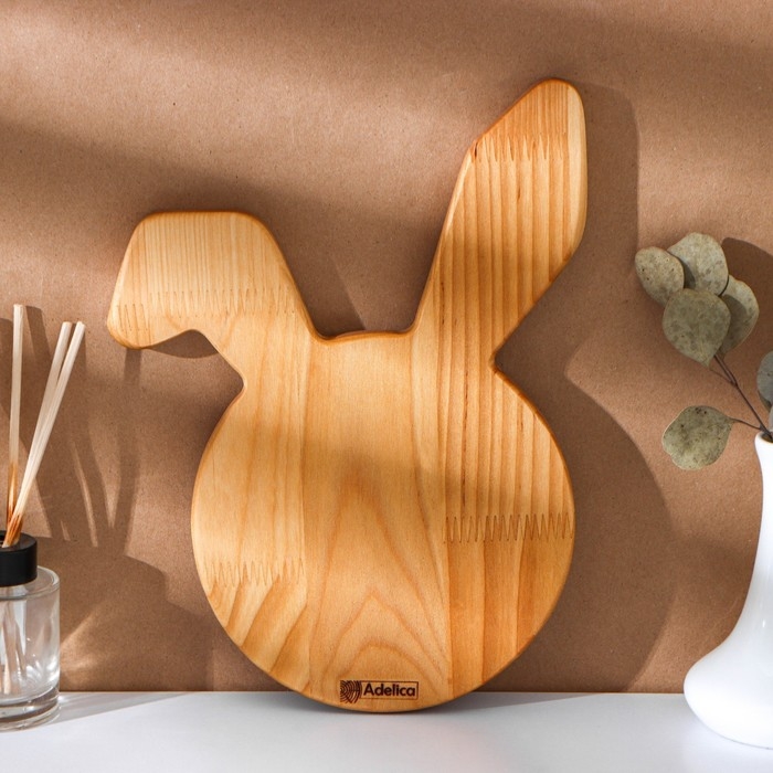 Пасхальный набор Adelica, подставка для яиц заяц 1 ячейка, сервировочная доска, термонаклейки 7 шт, берёза Пасхальный набор Adelica, подставка для яиц заяц 1 ячейка, сервировочная доска, термонаклейки 7 шт, берёза