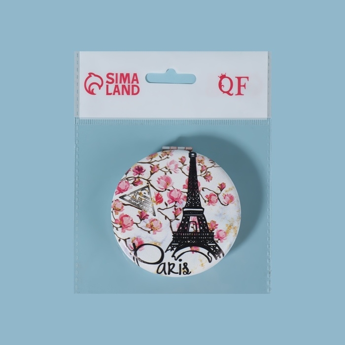 Зеркало складное «Париж», d = 7,5 см, с увеличением, искусственная кожа, рисунок МИКС Зеркало складное «Париж», d = 7,5 см, с увеличением, искусственная кожа, рисунок МИКС