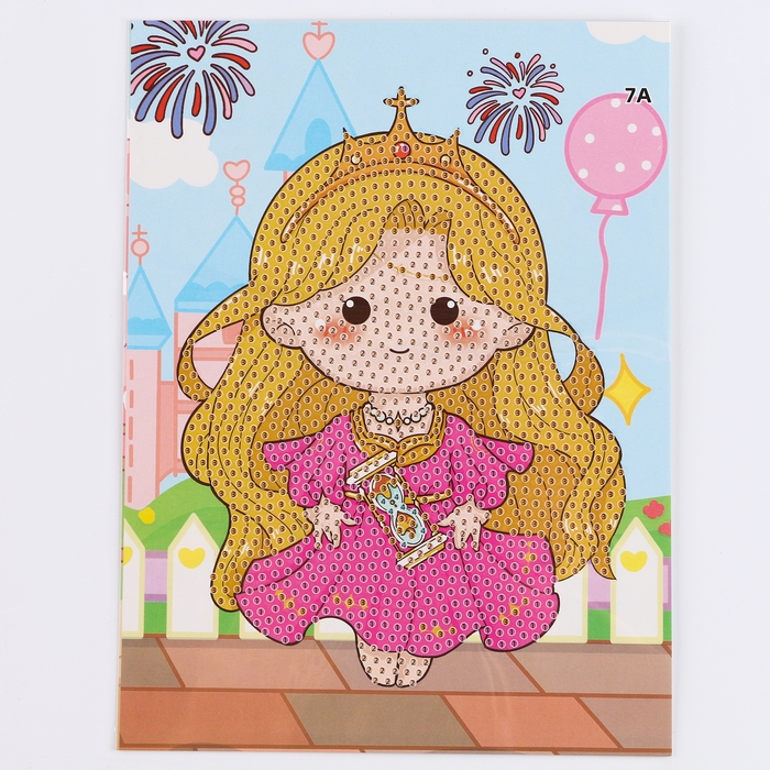 Алмазная вышивка «Манами», 13,7 × 18,3 см, картон, с частичным заполнением