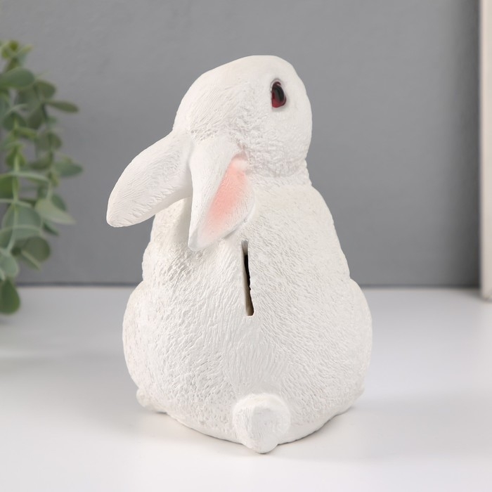 Копилка Копилка "Кролик №3 Белый (лапки вниз)" 16 х 10,5 х 12,5 см