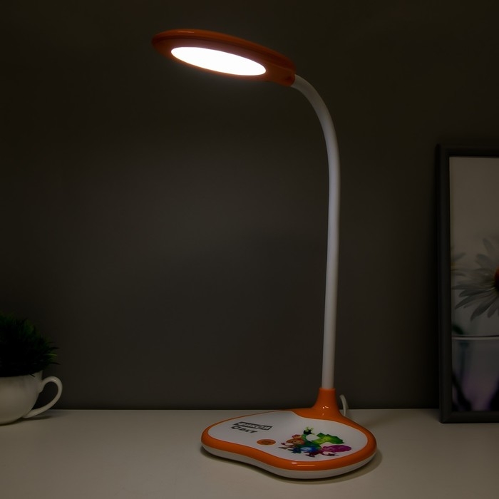 Настольная лампа NLED-433-6W-OR, LED 6Вт, цвет оранжёвый