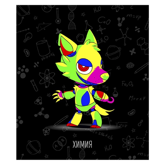 Тетрадь предм Неоновые звери Calligrata TOP 48л кл Химия, обл мел карт, НЕОН печать, офсет Тетрадь предм Неоновые звери Calligrata TOP 48л кл Химия, обл мел карт, НЕОН печать, офсет