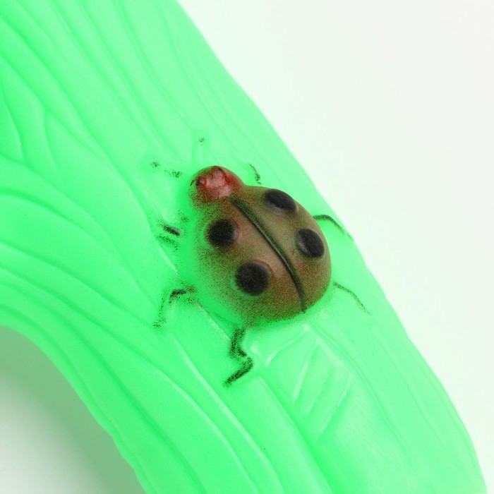 Игрушка пищащая Игрушка пищащая "Веточка", 24 см, зелёная