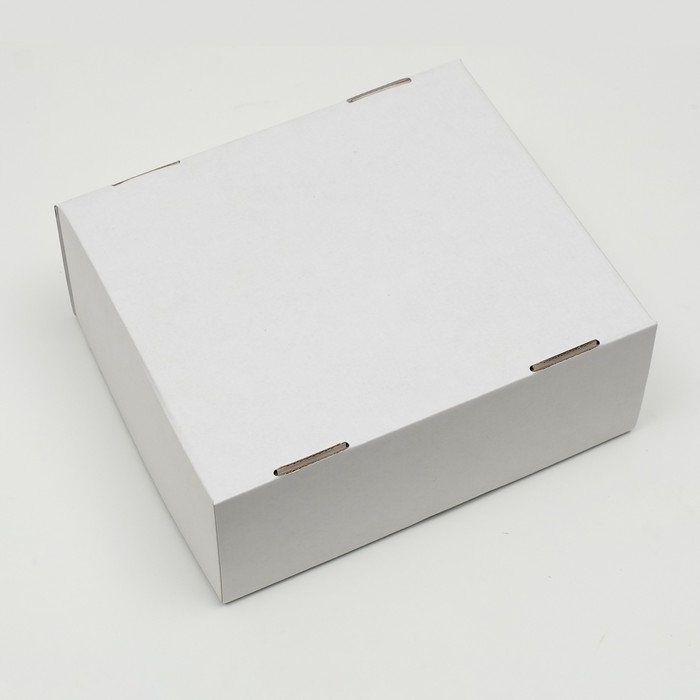 Коробка сборная, крышка-дно Коробка сборная, крышка-дно "белая" 25х21х10 см