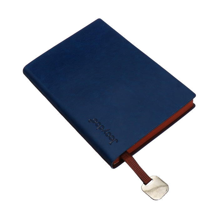 Органайзер, А6, 116 листов, клетка, обложка кожзам, коричневый срез, синий Органайзер, А6, 116 листов, клетка, обложка кожзам, коричневый срез, синий