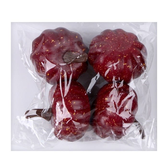 Фигурка для поделок и декора «Тыква», набор 4 шт., размер 1 шт. — 6 × 6 × 6 см, цвет коричневый Фигурка для поделок и декора «Тыква», набор 4 шт., размер 1 шт. — 6 × 6 × 6 см, цвет коричневый