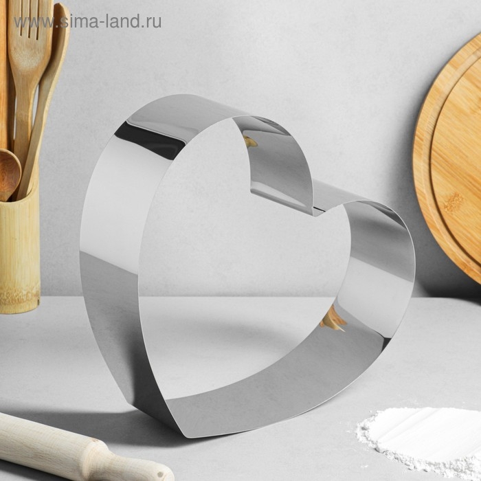 Форма для выпечки и выкладки «Сердце», h-8,5 см, 28 х 28 см Форма для выпечки и выкладки «Сердце», h-8,5 см, 28 х 28 см