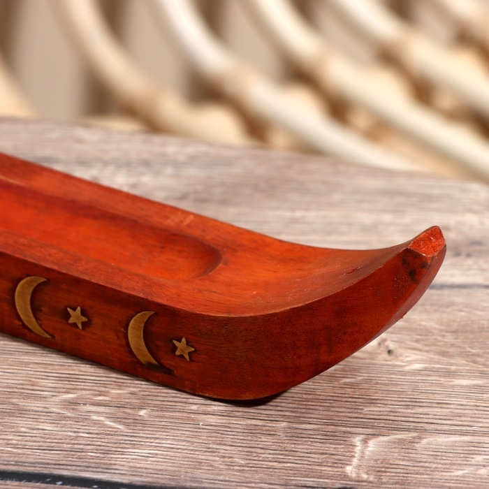 Подставка под благовония  Подставка под благовония "Лодочка" дерево кикар 30 см