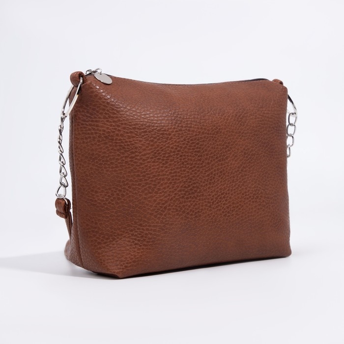 Сумка кросс-боди на молнии, цвет коричневый Сумка кросс-боди на молнии, цвет коричневый