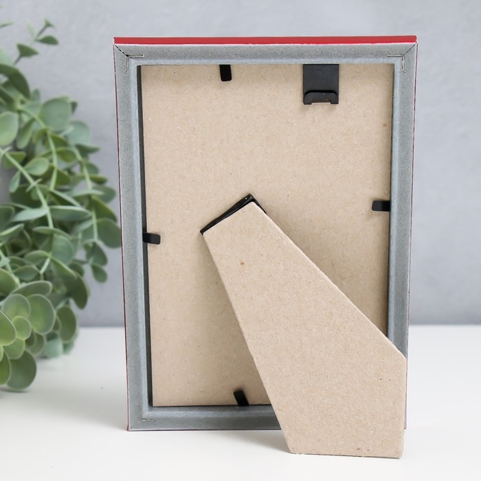 Фоторамка пластик  Фоторамка пластик "Радуга" 10х15 см, красный