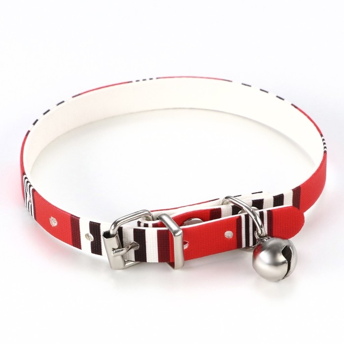Ошейник Ошейник "Бренд", 31 х 1 см, ОШ 21-28, искусственная кожа