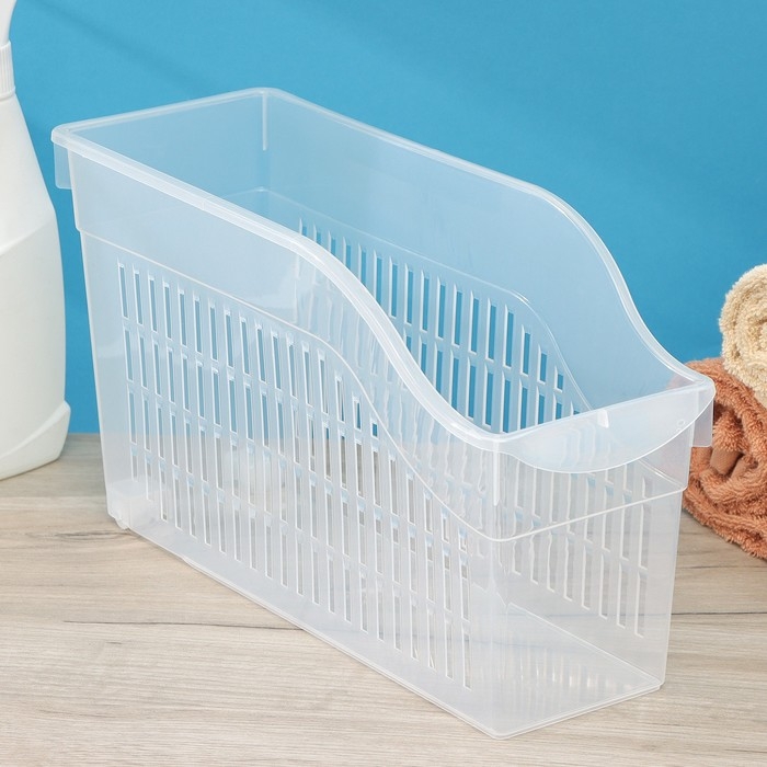 Контейнер для хранения на колёсиках RICCO, 6 л, 35,5×13×20 см, с ручкой, цвет прозрачный Контейнер для хранения на колёсиках RICCO, 6 л, 35,5×13×20 см, с ручкой, цвет прозрачный