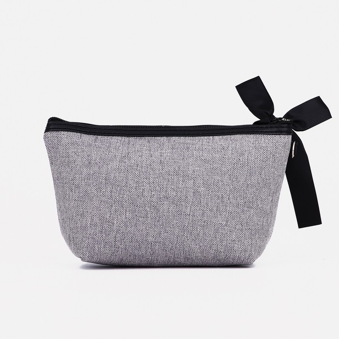 Косметичка на молнии, цвет серый Косметичка на молнии, цвет серый