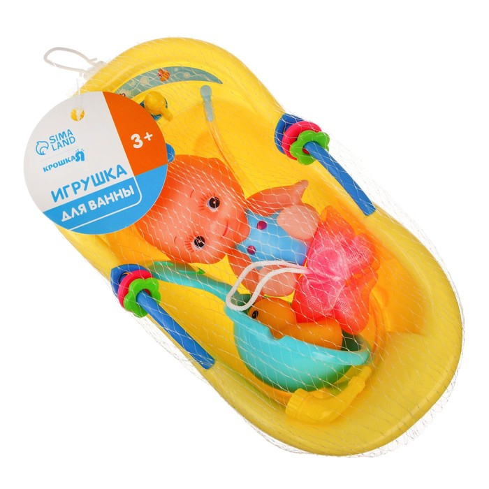 Набор резиновых игрушек для ванны «Пупс в ванне», с пищалкой, 5 шт, цвет МИКС, Крошка Я Набор резиновых игрушек для ванны «Пупс в ванне», с пищалкой, 5 шт, цвет МИКС, Крошка Я