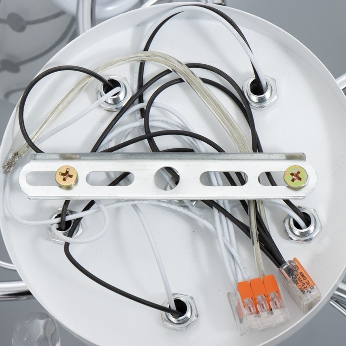 Люстра Люстра "Авиталь" 5хЕ27 40Вт бело-хромовый 58х58х27 см BayerLux