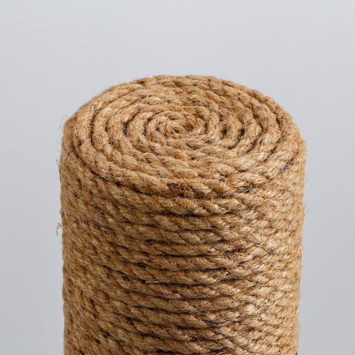 Когтеточка с высоким и толстым столбиком, сизаль, 35 х 35 х 82 см, микс цветов Когтеточка с высоким и толстым столбиком, сизаль, 35 х 35 х 82 см, микс цветов