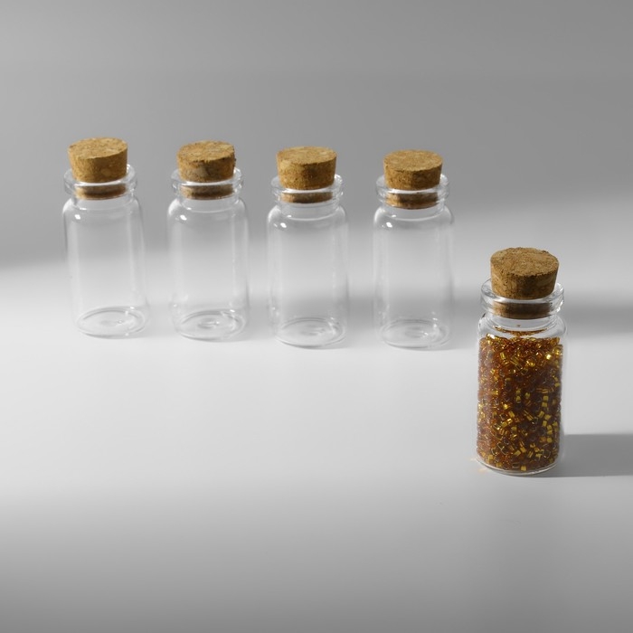 Баночки для хранения бисера, d = 2 × 4 см, 5 шт