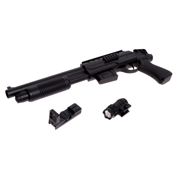 Детское оружие Дробовик пневматический «Шторм», с фонариком Детское оружие Дробовик пневматический «Шторм», с фонариком