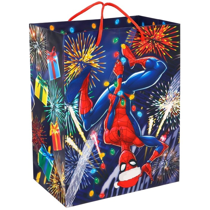 Пакет подарочный, 23х18х11.5 см, упаковка, Человек-паук Пакет подарочный, 23х18х11.5 см, упаковка, Человек-паук