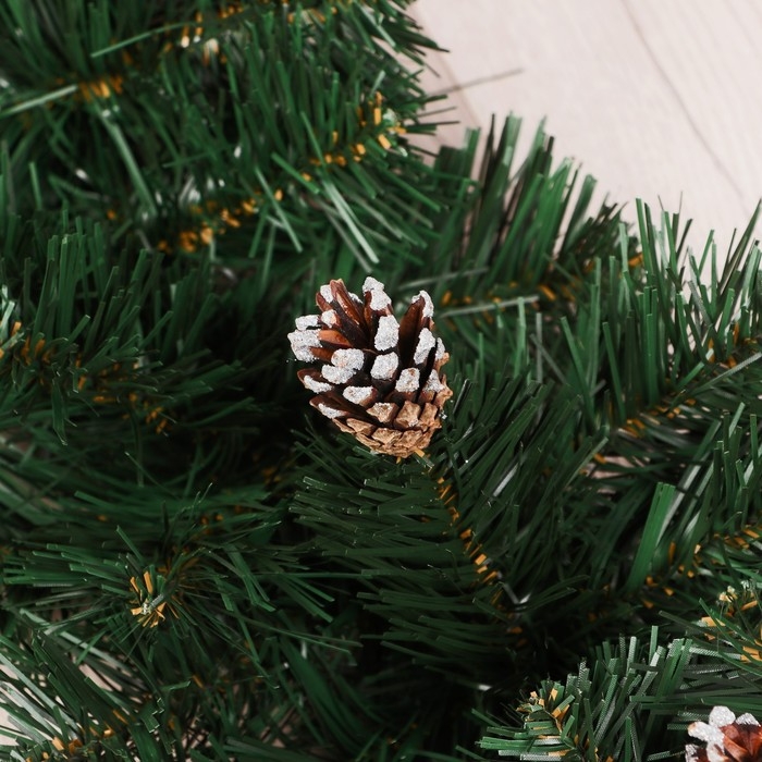 Гирлянда хвойная  Гирлянда хвойная "Каминная" шишки серебро d-30 см длина -160 см