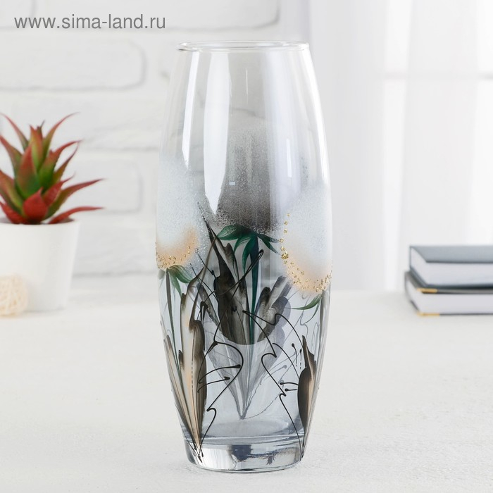 Ваза  FLORA 'Бриз голубой' d-8см 11,5х26 см Ваза  FLORA 'Бриз голубой' d-8см 11,5х26 см